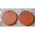 Set of Terracotta bread Warmers for your Farmhouse Kitchen 14 cm Wide