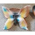SET OF BUTTERFLY WALL POCKETS FOR FLOWERS | VINTAGE |