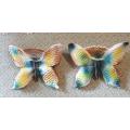 SET OF BUTTERFLY WALL POCKETS FOR FLOWERS | VINTAGE |