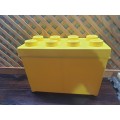 LEGO Storage Brick Case 8 Stud Yellow Container Plastic 2015