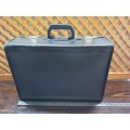 Synthetic leather large carry case with locks