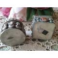 TWO SMALL TRINKET BOXES | METAL | MADE IN INDIA |
