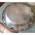 PLATED ROUND SERVING BOWL/TRAY | VINTAGE CONDITION |