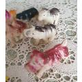 Vintage Celluloid Farm Animals 1950`s Lucky Packet Charms | Rare Find |