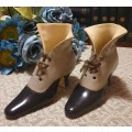 Unmarked Royal Bayreuth Laced Ladies Boots