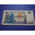 Twenty Dollars Zimbabwe