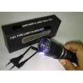 1101 Heavy duty Police type Electric Stun Gun and Strong Rechargeable Flashlight No license needed