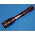 Long Heavy duty Police type Tazer Stun Gun and Strong Rechargeable Flashlight + Strobelight