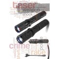 Rechargeable Tactical STUN GUN Tazer with LED Security Torch & Spikes & Laser Pointer - All in 1