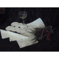 Vintage embroidered nappkins and non drip glass coasters !!!@@@!!! - ALL COTTON