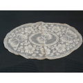 VINTAGE COTTON TRAY CLOTH WITH BUTTERFLY