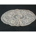 VINTAGE COTTON TRAY CLOTH WITH BUTTERFLY