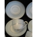 NORITAKE EXPRESSO CUPS ANS SAUCER X 6 LAUREATE