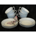 NORITAKE SET LAUREATE 6 X CUPS AND SAUCERS
