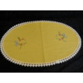 COTTON EMBROIDERED TRAY CLOTH
