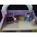 BLUE BOX MINIATURE FOLD OPEN DOLL HOUSE WITH 12 ACCESSORIES AND EXTRAS!!!!!!