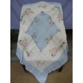 LOVELY FINE COTTON VINTAGE TABLE CLOTH REDUCED !!!!!!!