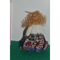Limited edition full body minature porcelain vintage doll