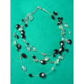4 STRAND BEADED NECKLACE IN GOOD CONDITION 47 CM LONG
