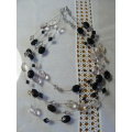 4 STRAND BEADED NECKLACE IN GOOD CONDITION 47 CM LONG