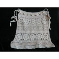 COTTON HAND CROCHETED TOP S - M