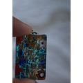 GlassOfVenice Murano Glass Venetian Reflections Rectangular Pendant