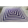 Like new large hand crocheted blanket 150x150