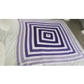 Like new large hand crocheted blanket 150x150