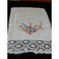 VINTAGE COTTON EMBROIDERED CLOTH, GUEST TOWEL?