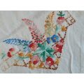 VINTAGE COTTON EMBROIDERED CLOTH, GUEST TOWEL?