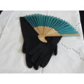 VINTAGE LIKE GLOVES AND HAND FAN