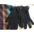 SCARVE AND HAND CROCHETED GLOVES NAVY SMALL