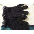 SCARVE AND HAND CROCHETED GLOVES NAVY SMALL