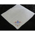 LOVELY COTTON EMBROIDERED VINTAGE HANKIE