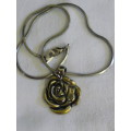 ROSE PENDANT AND CHAIN