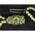 DOUBLE STRAND FOUX PEARL NECKLACE, NICE CLASP 40 CM