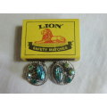LOVELY CLIP ONS SILVER TONED AND BLING EARRINGS