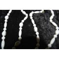 Porcelain Vintage hand strung long necklace 124cm long