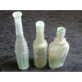 VINTAGE GLASS BOTTLES WITH STOPERS