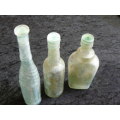 VINTAGE GLASS BOTTLES WITH STOPERS