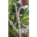 Stunning single strand Aurora Borealis. crystal necklace