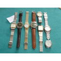 QUARTZ WATCHES SOLD AS SPARES BUT SOME JUST NEED A BATTERY