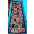 Antique? Indian art patchwork fabric piece 1.5m x 50cm STUNNING !@!@!@!REDUCED !@!@!@!REDUCED MORE !