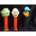 PEZ DISPENSORS X 3 COLLECTABLE