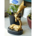BRONZE GIRAFFE WITH BABY STUNNING !!!!!!!REDUCED !!!!!!!ITS REAL BRONZE!!!!!!!!!REDUCED MORE