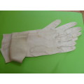 LEATHER GLOVES VINTAGE CREAM SOFT MEDIUM MADE IN FANCE