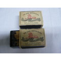 LIONS MATCH BOXES VINTAGE STILL FULL AND MILLS SPECIAL CIGARETTE TIN