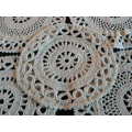 SET OF 5 X COTTON HAND CROCHETED DOILIES