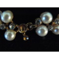 FOUX PEARL NECK NECKLACE 47 CM LONG 1 STONE MISSING BUT LOVELY