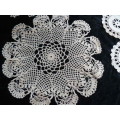 MIXED LOT OF VINTAGE DOILIES CREAM
